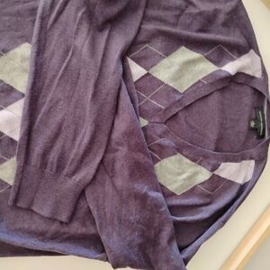 Banana Republic Purple Knit Sweater